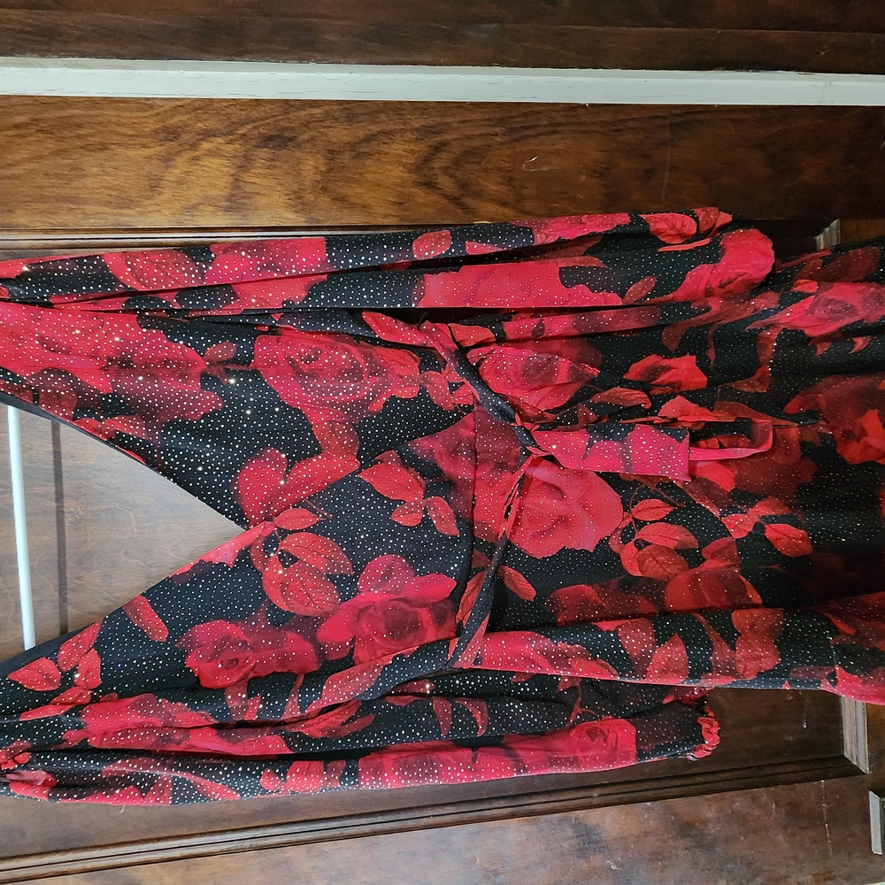 Red Floral Dress